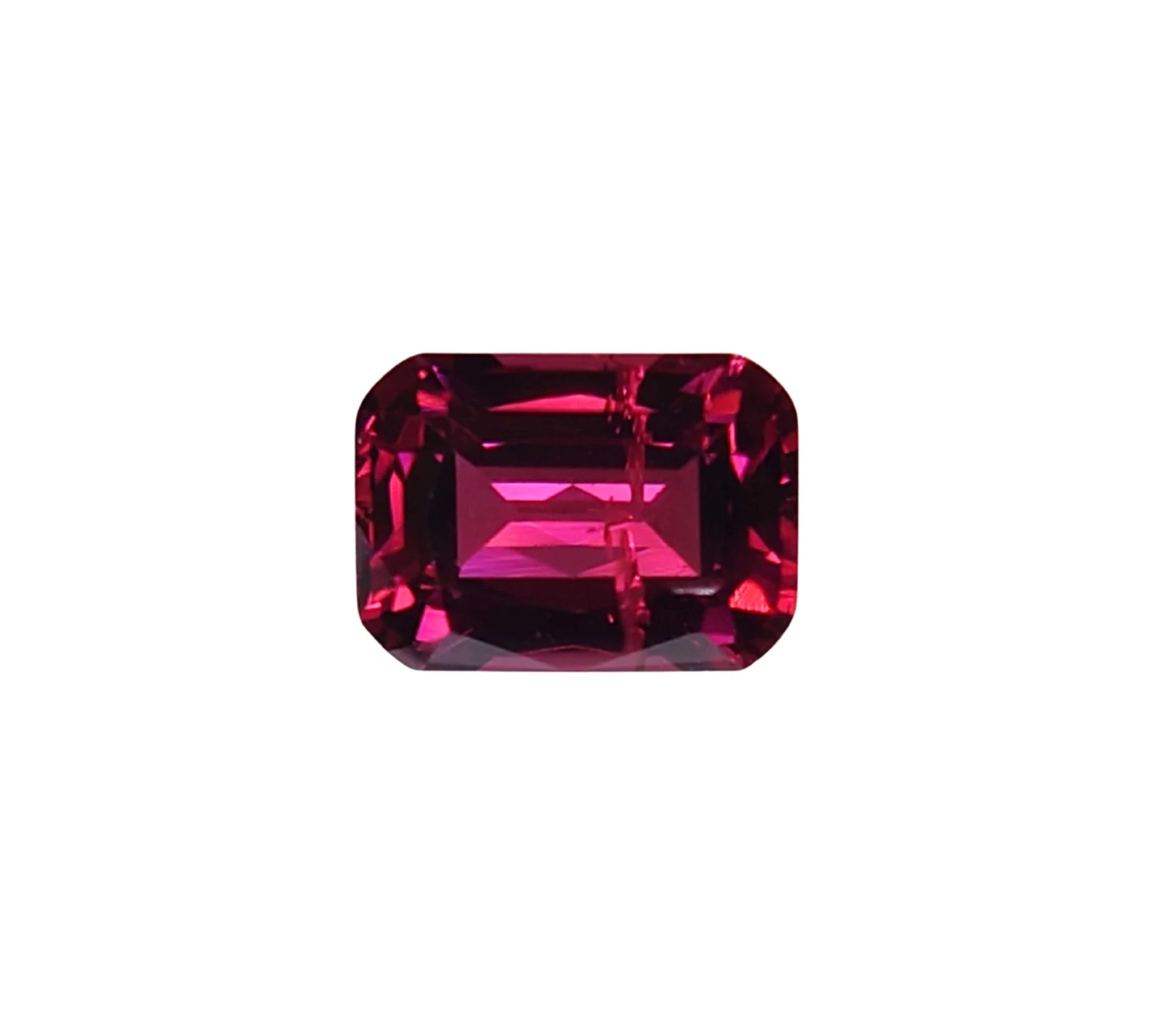 1.41ct Natural Long Cushion Cut Rhodolite Garnet from Tanzania — view 1